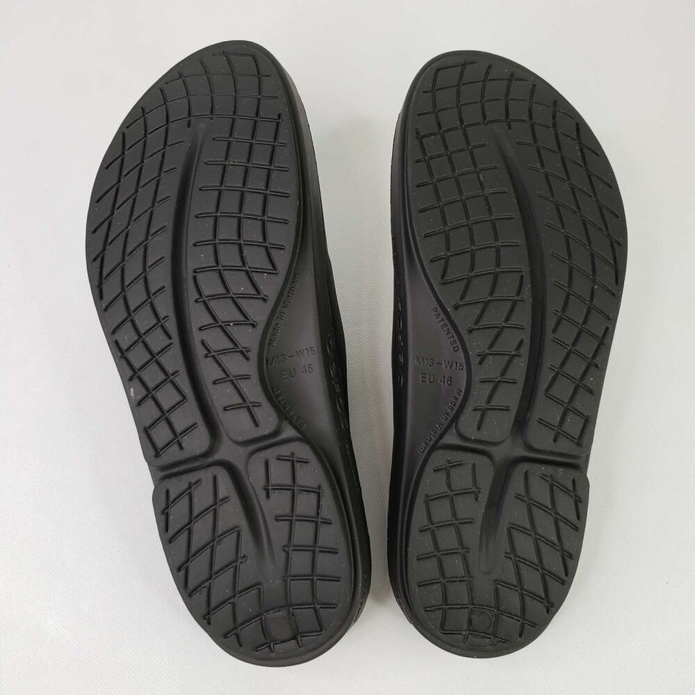 Oofos Ooahh Sandals Slides Black Mens Size 13 Comfort Recovery Shoes - Picture 7 of 9